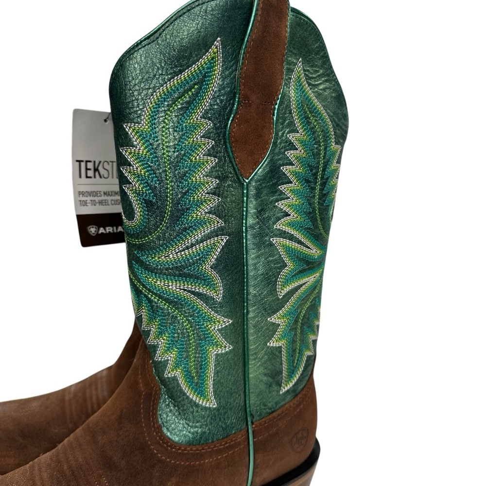 Ariat Futurity Flash K Toe Western Boots in Glazed Ginger Night Vision. Sz: 8 - Picture 5 of 14